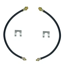 2Pack 18 Inch Premium Universal Brake Hose Flexible Rubber Brake Line, 2 PCS