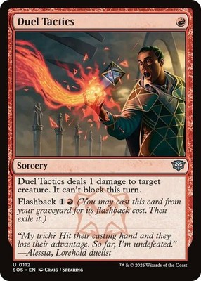 x4 Duel Tactics U MTG Secrets of Strixhaven M/NM, English