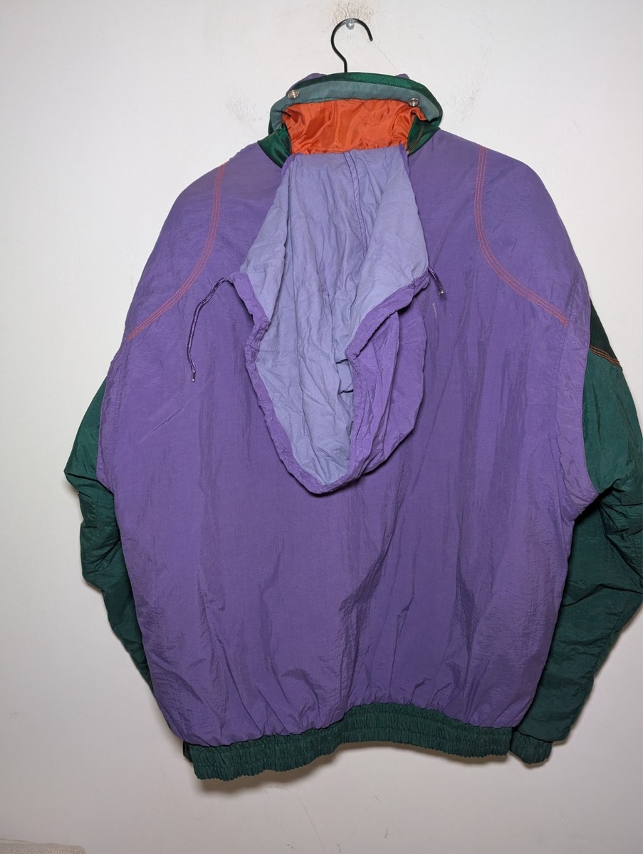 STARTER 90s Purple Green Nylon Jacket Men's L Rare Vintage