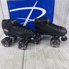 Riedell R3 Cayman Quad Indoor Roller Speed Skates Black Size 3 - New