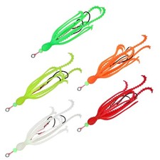 Squid Skrit Lure 15cm 10g Sea Fishing Skirt Soft Lures with Barbed Hook