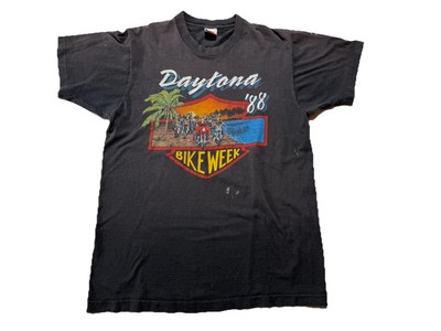 Vtg Harley Daytona Bike Week 1988 T Shirt Biker Tee Fruit of the Loom USA Made L