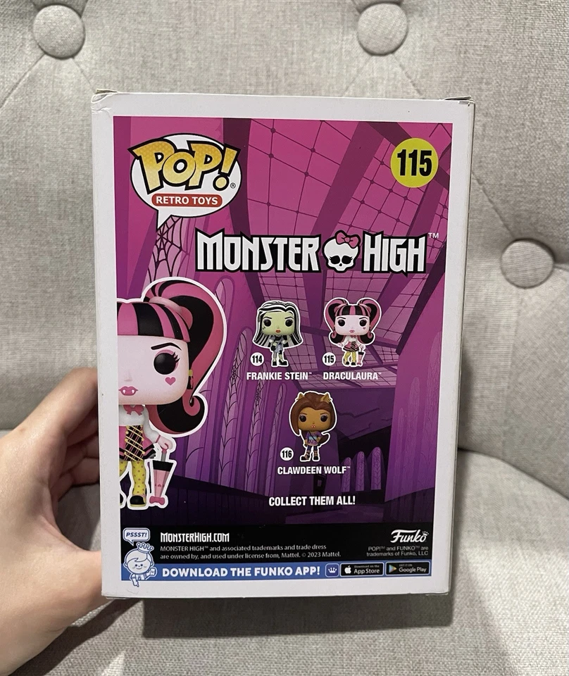 Funko Pop! Retro Toys Vinyl Figure - Monster High - Draculaura #115 Vaulted - Image 3 of 4