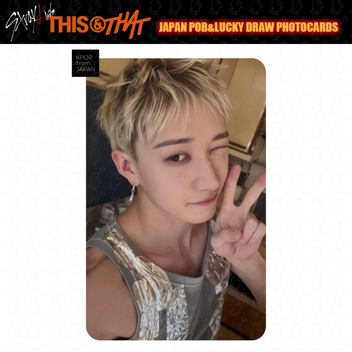 PRE Stray Kids THIS & THAT LUCKY DRAW POB JAPAN Photocard JYP  HMV SONY TOWER.R