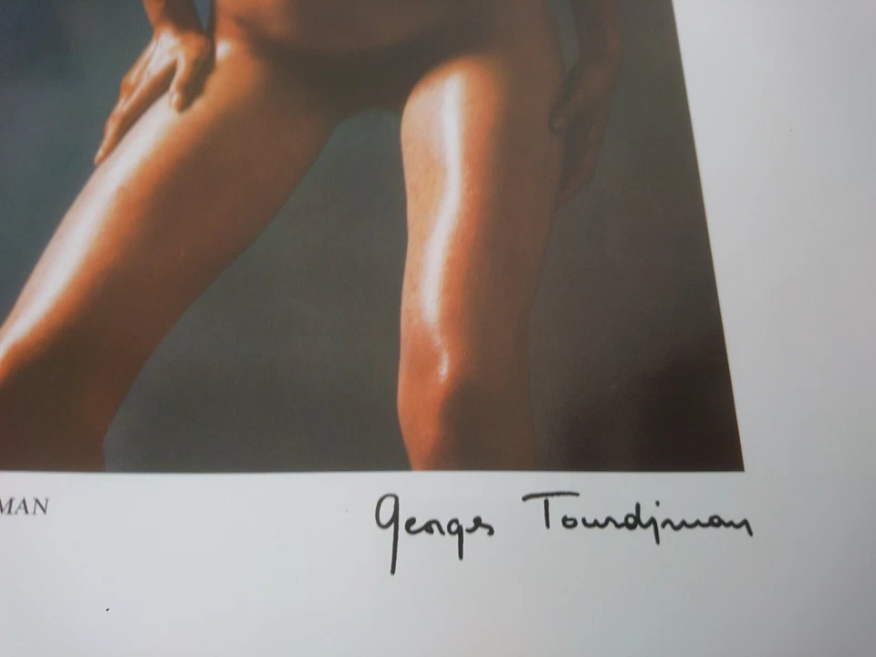 ANCIENNE GRANDE PHOTO FEMME NUE ARGENTIQUE ARTISTIQUE signé: GEORGES TOURDJMAN - Photo 3/4