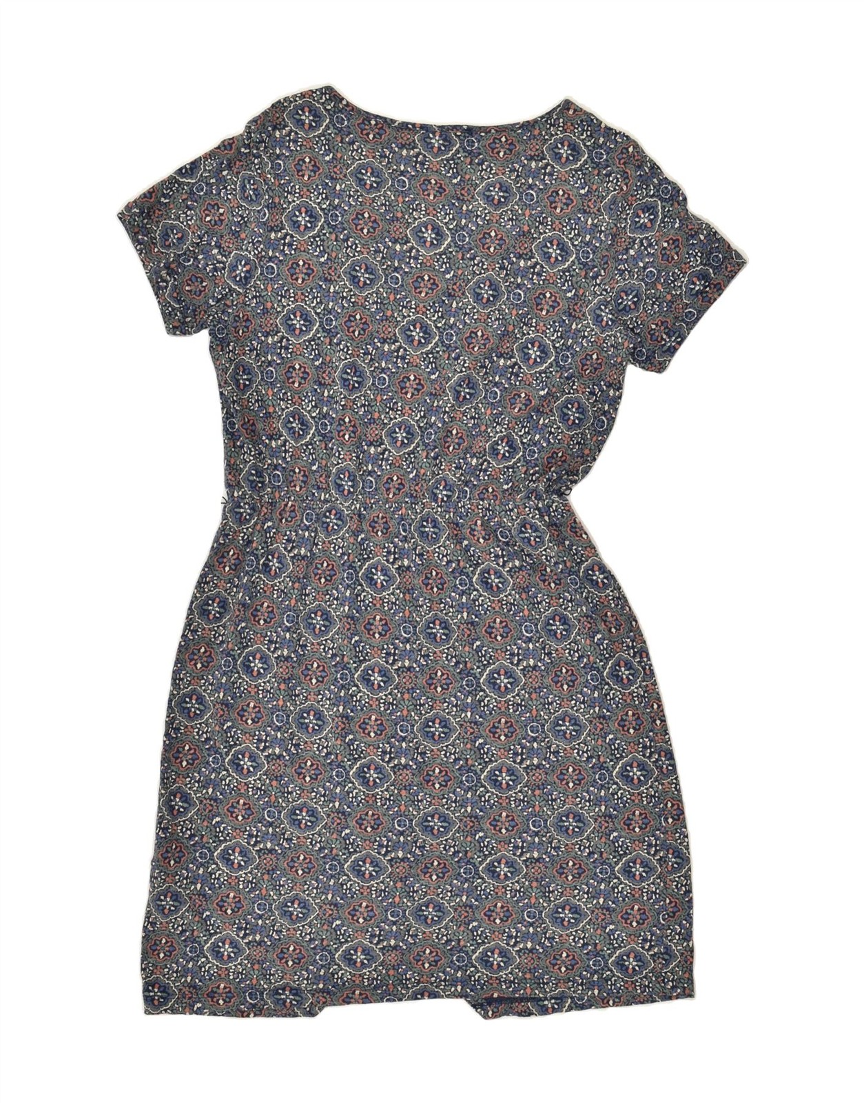 FAT FACE Womens Abstract Pattern Basic Dress UK 10 Small Grey Cotton AY50 image 2