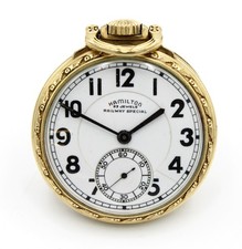 Vintage Hamilton Railroad Grade 23j Adjusted Pocket Watch Pocket Watch #WB4027-5