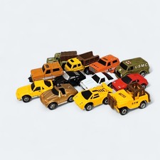 FUNRISE Lot of 12 CARGO TRUCK JEEP RACE CAR Mini Figure Micro Machines Toy