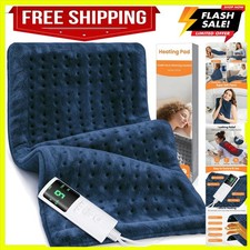 Heating Pad for Back Pain, 17"x33" Electric Heat Pad with 9 Heat Levels  4 A...