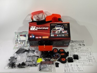 Tamiya 1:14 RC Buggyra Fat Fox Race Truck TT-01E in Orange Schwarz Lackiert OVP