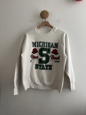 Vintage Michigan State Rose Bowl 1988 Sweatshirt Size Large