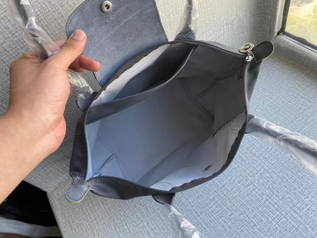 Longchamp Tote Graphite Ash Nylon Gray New outlet | eBay