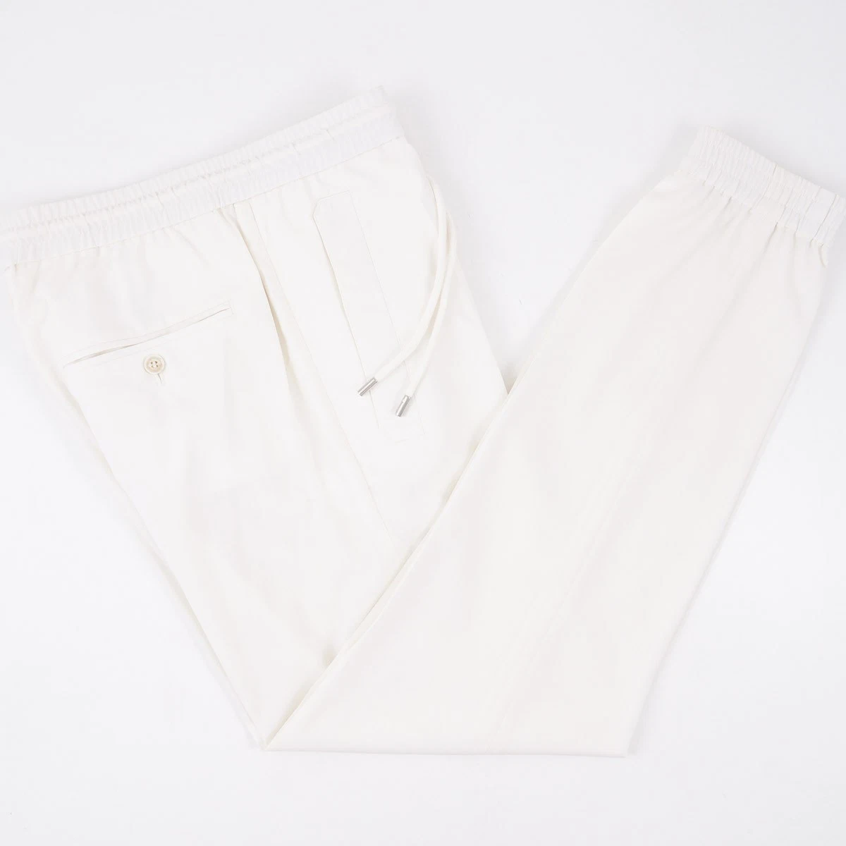 Brett Johnson Lightweight Wool Drawstring Jogger Pants L 35-36 (Eu 52) NWT