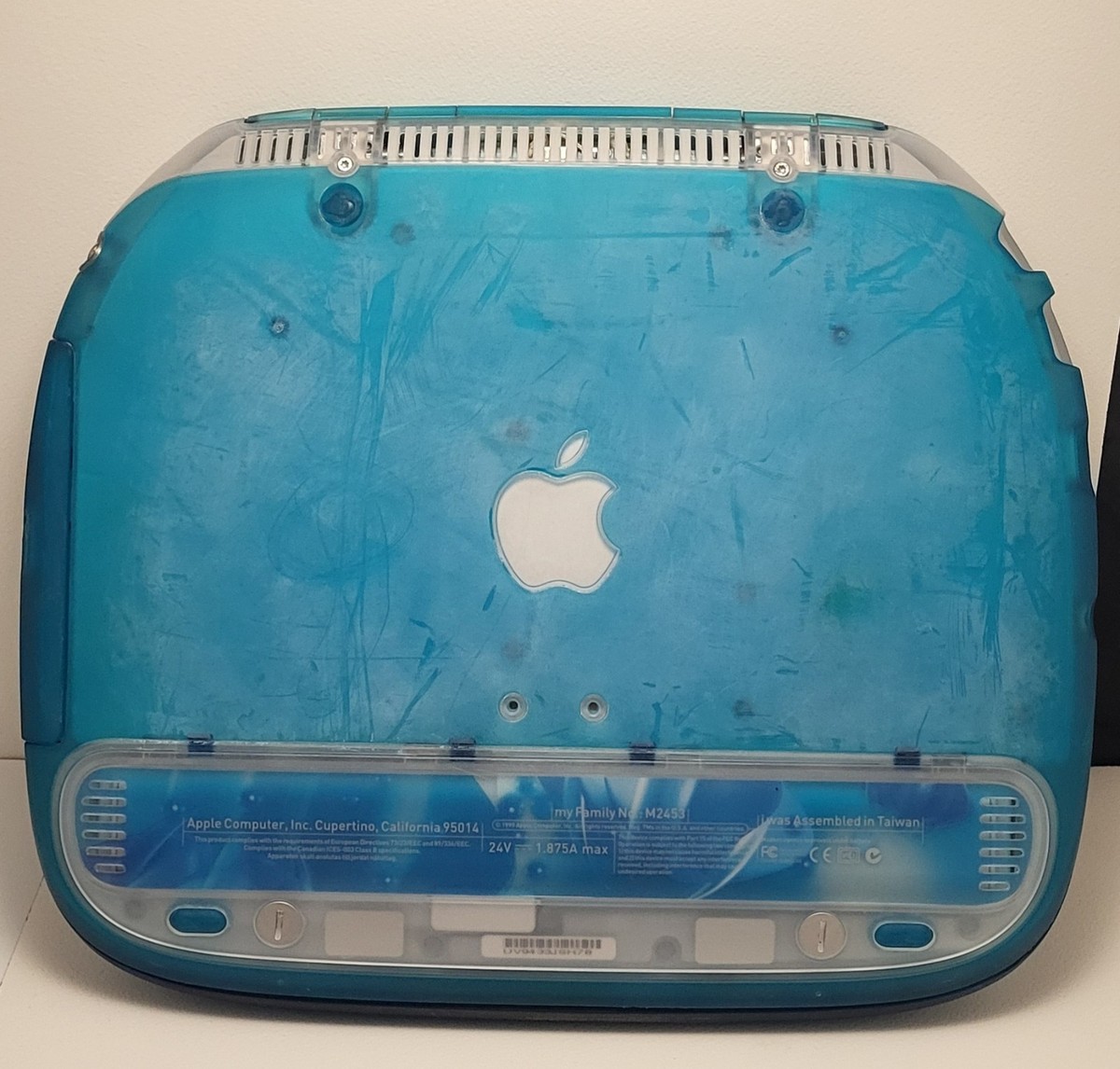 Apple iBook M2453 Vintage Laptop Clamshell Computer Tested Working