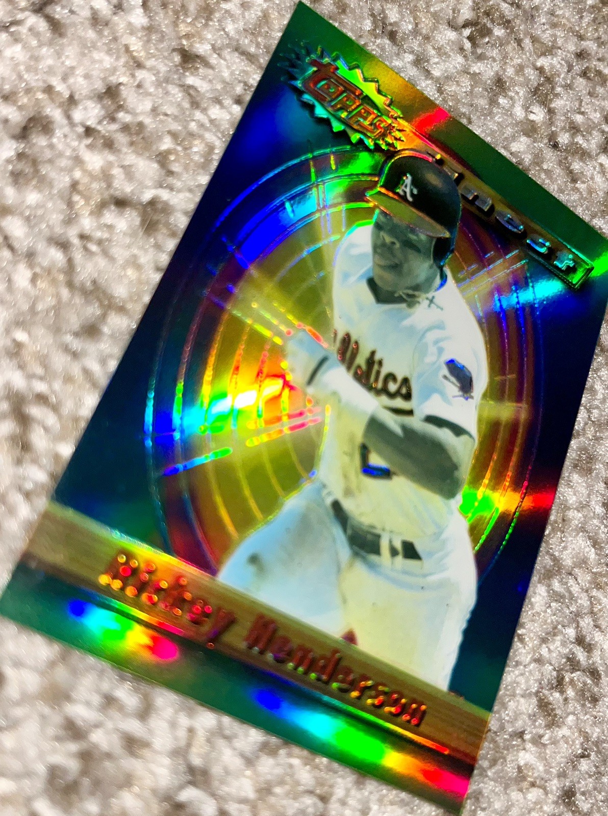 Rickey Henderson 1994 Topps Finest Refractor #223