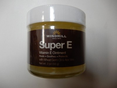 Windmill Super E Natural Vitamin E Ointment with Wheat Germ Oil 2 Oz Pack of 2