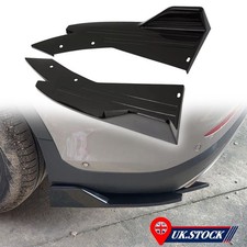 Rear Bumper Diffuser Splitter Spats Lip Gloss Black For Seat Leon MK2 MK3 Ibiza