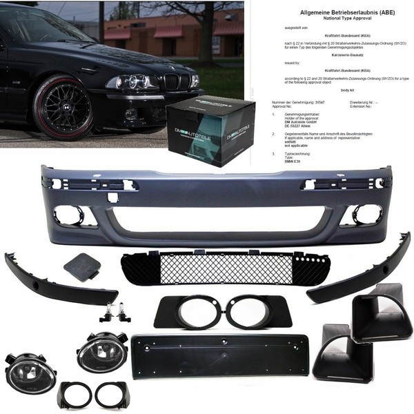 StoßStange Vorne Passt FüR BMW E39 Nicht Original M5 M +Sra+Pdc+ LuftfüHrung+Nsw-image