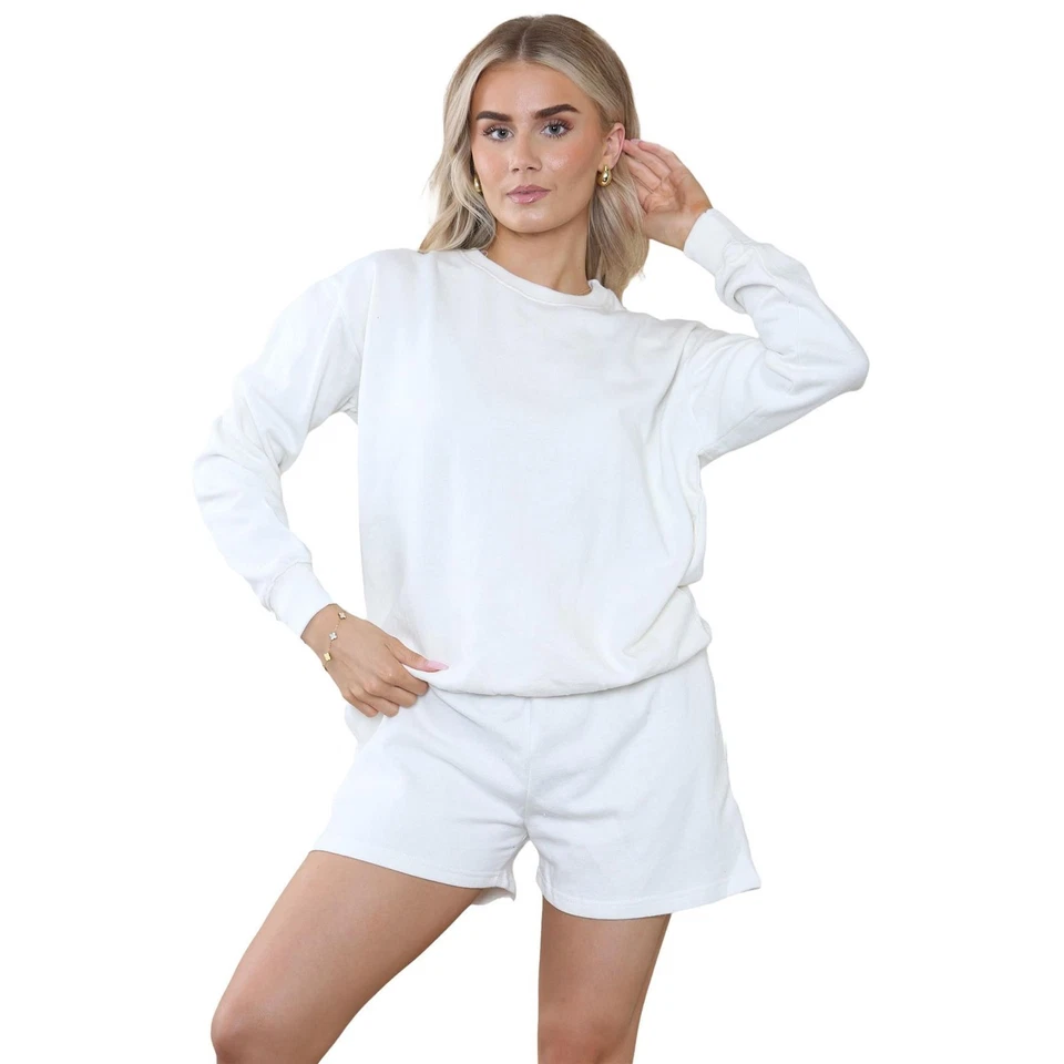 Kruze Donna Tuta Set Girocollo Manica Lunga Felpa Pile Jogging Suit - Immagine 4 di 4