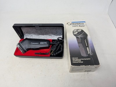 VTG Philips Norelco Tripleheader Electric Razor 550TL, Original Case & Box (83)