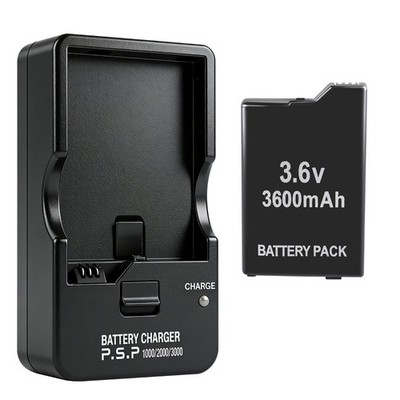 Rechargeable Replacement Battery Pack for PSP Slim 2001 2006 3000 3001+Charger