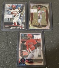2018 -2021 SELECT BOWMAN BOWMAN CHROME Jo Adell RC ROOKIE PARALLEL LOT - 3 CARDS