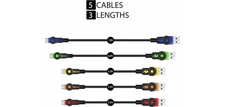 Volutz Equilibrium Fast charging Micro-USB Cable 5 Pack (10ft, 6.5ft, 3 x 3.3ft)