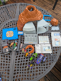BundleM.A.S.K. Boulder Hill playset parts lot w/ vehicles figures & accessories
