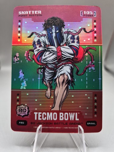 2026 Bo Jackson Battle Arena Tecmo Bowl Skatter First RC Red Battlefoil #R92