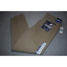 IZOD Pants Men 36x30 Cedarwood Khaki Performance Stretch Straight Fit NEW