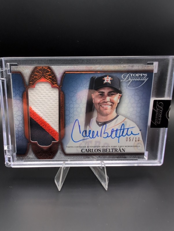 2025 Topps Dynasty Carlos Beltran 05/10 Auto #DAP-CB3 Patch Astros