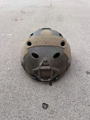 Ops Core Carbon Helmet Spray Painted Large w/ Shroud, Counter Weight, & OCC Dial