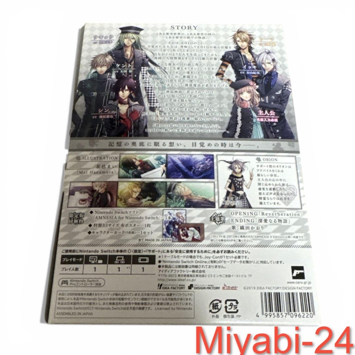 Rare AMNESIA Limited Edition Switch Game Otomate | eBay