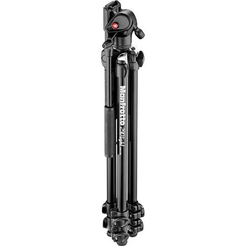 Manfrotto 290 Light 2-Stage Aluminum Tripod with Befree Live Fluid Video Head - Image 3 of 4