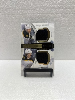 2015-16 Upper Deck Premier - Premier Duals Patrice Bergeron, Loui Eriksson /149
