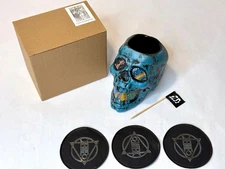 COSMIC SKULL Tiki Mug Death Ray Blue by Thor & Munktiki MOTHERSHIP Bar Exclusive