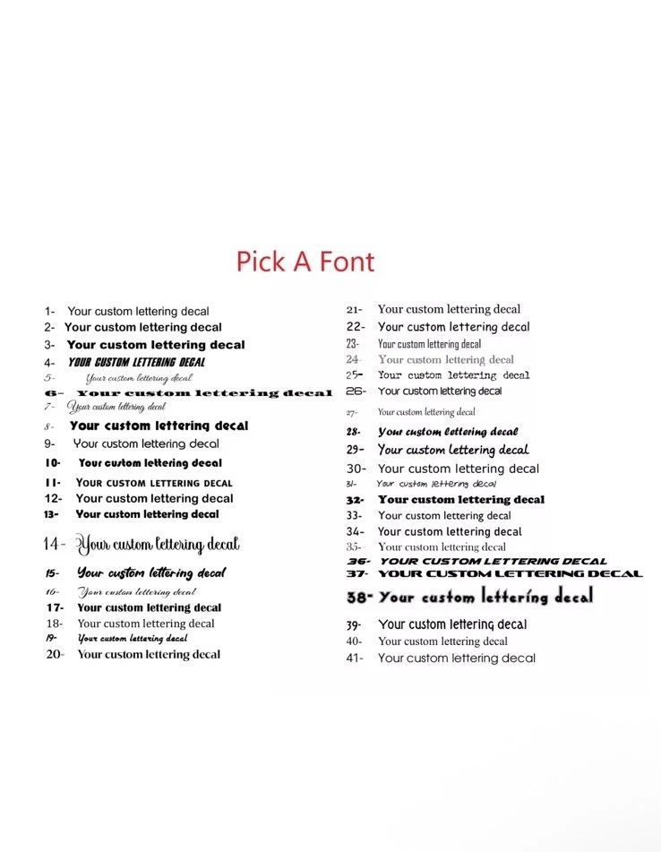 Calcomanía de vinilo personalizada con nombre de pequeña empresa adhesiva letras de ventana de coche Foto 3 de 4