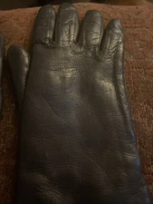 Vintage Carson Pirie Scott Leather Gloves Dark Brown Size 7 1/2 Made In Italy