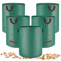 Gartenabfallsack Gartensack Laubsack Faltbar Polypropylen Robust 5 StüCk 272L