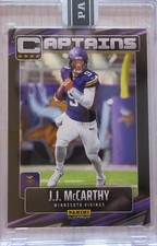 2025 Panini Instant NFL Captains Series J.J. JJ McCarthy Black Prizm SP 1/1