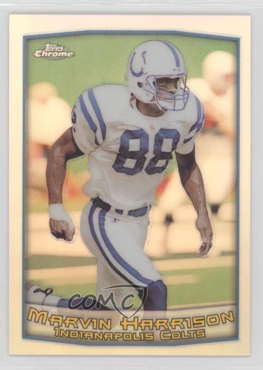 1999 Topps Chrome Refractor Marvin Harrison #89 HOF 1e3h