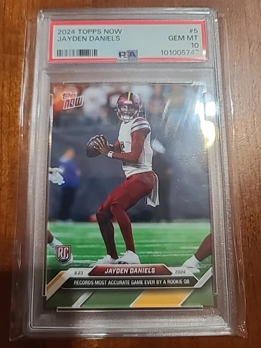 2024 Topps Now Jayden Daniels #5 Rookie PSA 10 Gem Mint
