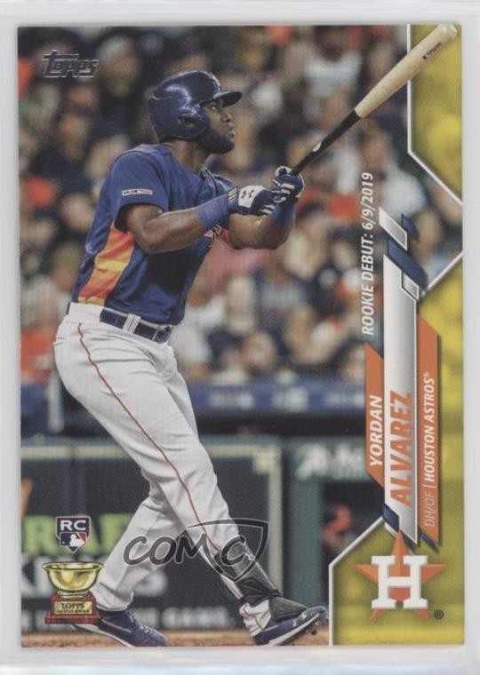 2020 Topps Update Debut Walgreens Yellow Yordan Alvarez #U-300 Rookie RC l8d