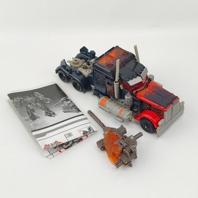 Transformers Fireburst Optimus Prime Complete DOTM Voyager Class + Instructions
