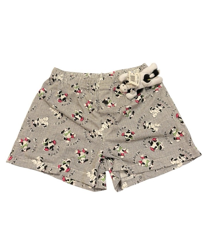 Vinatge Girl Shorts Size Medium 10-12 Cow Designed