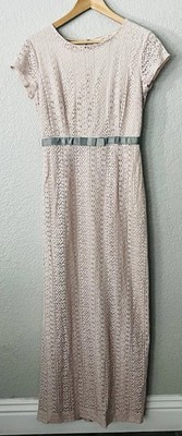 v neck short sleeve lace maxi dress WOMEN'S V-NECK SHORT SLEEVE LACE MAXI DRESS main image 1