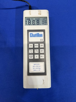 #ad Chatillon DFGS50 Digital Force Gauge with AC Adapter Powers On Read Below $524.99