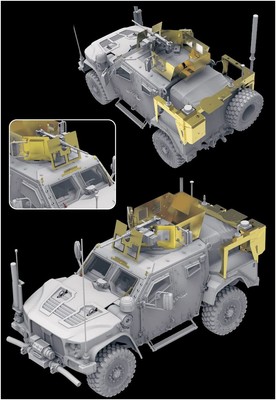Ryefield Models 1/35 JLTV Upgrade Parts Set (For Rfm5090) Plastic Model Parts Rf