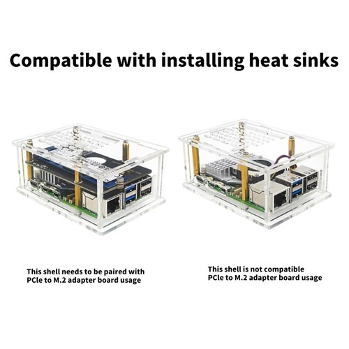 Transparently Acrylic Case For RPi 5 Ensures Easy Installation - Afbeelding 7 van 10