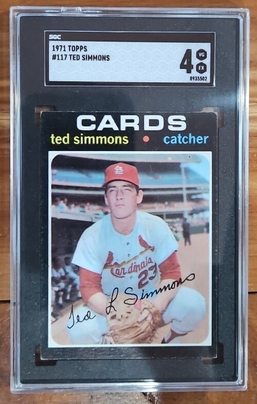 1971 Topps Baseball #117 Ted Simmons  🔥🔥🔥 SGC 4